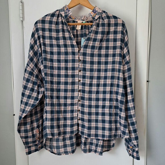 Pilcro Tops - Pilcro Anthropologie Plus The Tavi Long Sleeve Button Shirt